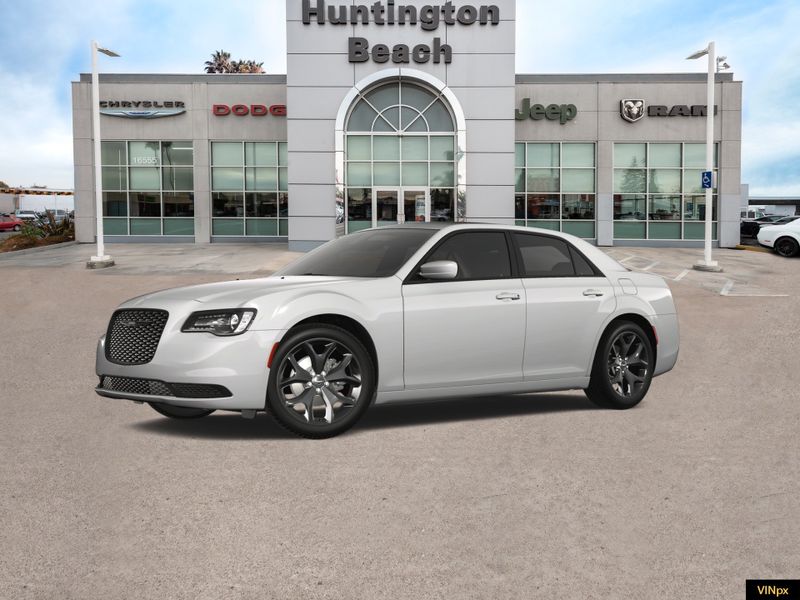 2023 Chrysler 300 Touring in a Bright White exterior color and Blackinterior. BEACH BLVD OF CARS beachblvdofcars.com 