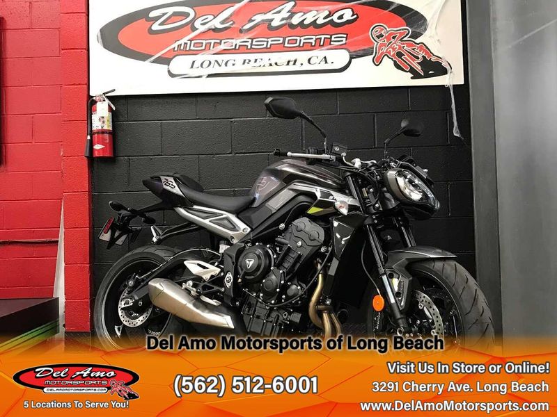 2024 Triumph STREET TRIPLE R 765  in a SILVER ICE exterior color. Del Amo Motorsports of Long Beach (562) 362-3160 delamomotorsports.com 