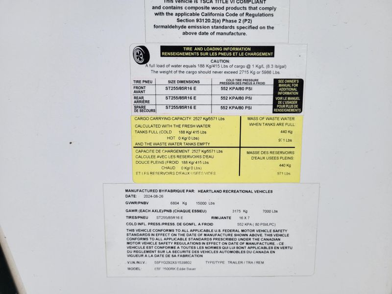 Used 2025 HEARTLAND EDDIE BAUER 2500 RK Image 3
