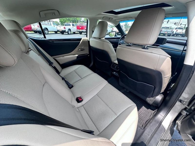 2019 Lexus ES 350  in a Atomic Silver exterior color and Chateau w/ Linear Dark Mocha Woodinterior. Paul Sherry Chrysler Dodge Jeep RAM (937) 749-7061 sherrychrysler.net 