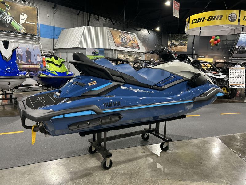 2025 Yamaha FX LIMITED SVHO  in a DEEPWATER BLUE exterior color. Del Amo Motorsports of Redondo Beach (424) 390-7811 delamomotorsports.com 