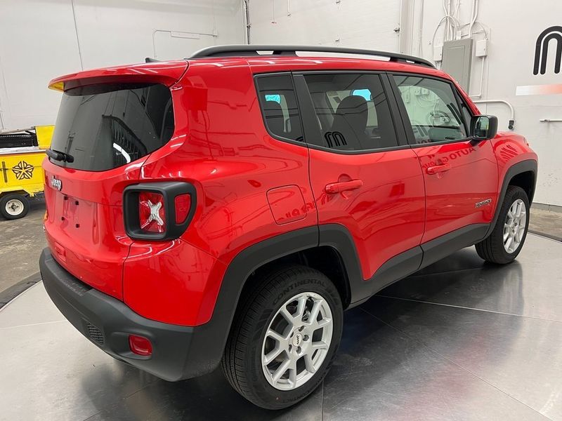 2023 Jeep Renegade Latitude 4x4 in a Colorado Red Clear Coat exterior color and Blackinterior. Marina Chrysler Dodge Jeep RAM (855) 616-8084 marinadodgeny.com 