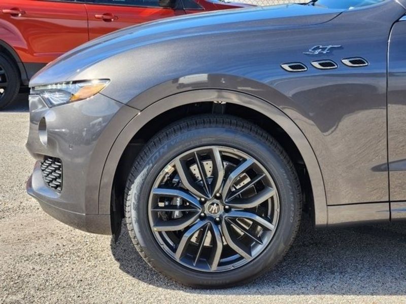 2024 Maserati Levante GT in a Grey exterior color and Black/Redinterior. Northside Imports Houston 281-475-4549 northsideimportshouston.com 