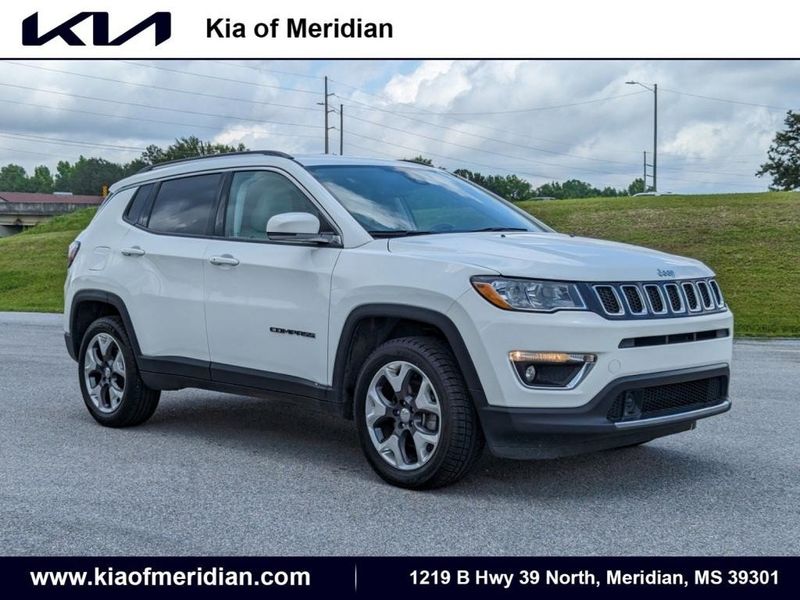 2021 Jeep Compass Limited in a WHITE exterior color. Johnson Dodge 601-693-6343 pixelmotiondemo.com 
