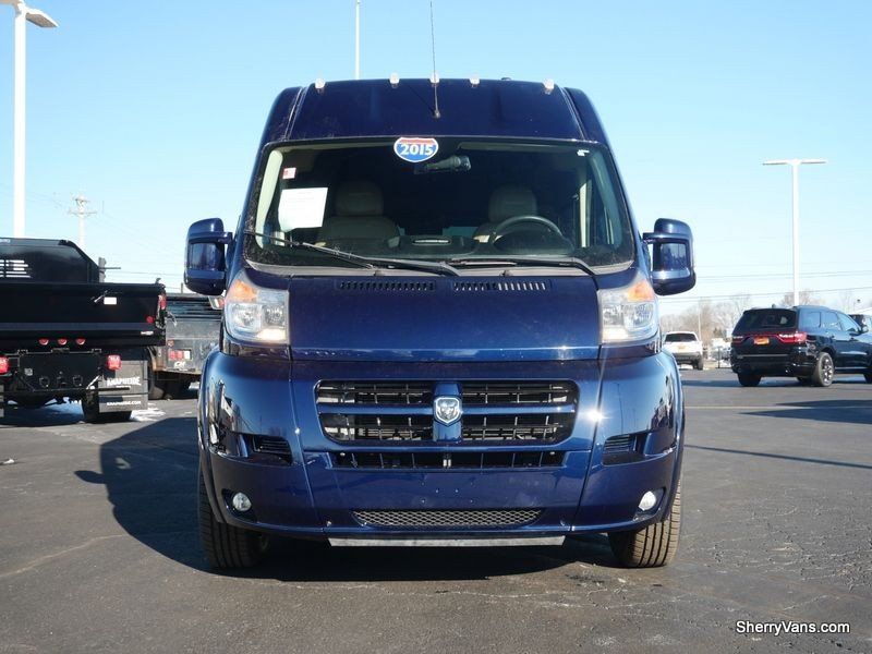 2015 RAM ProMaster 1500 High Roof 136WB in a True Blue Pearl Coat exterior color and Camelinterior. Paul Sherry Chrysler Dodge Jeep RAM (937) 749-7061 sherrychrysler.net 