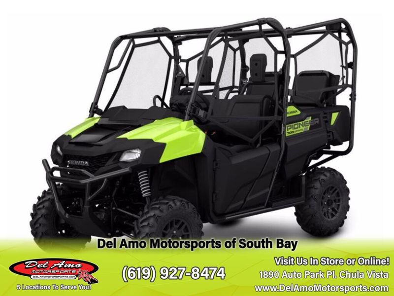 2024 Honda SXS700M4DLR  in a KRYPTON GREEN exterior color. Del Amo Motorsports of South Bay (619) 547-1937 delamomotorsports.com 