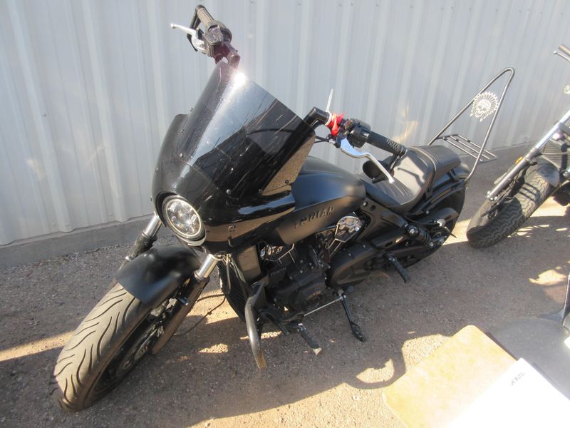 USED 2020 INDIAN MOTORCYCLE SCOUT BOBBER THUNDER BLACK SMOKE ABS 49ST Image 3