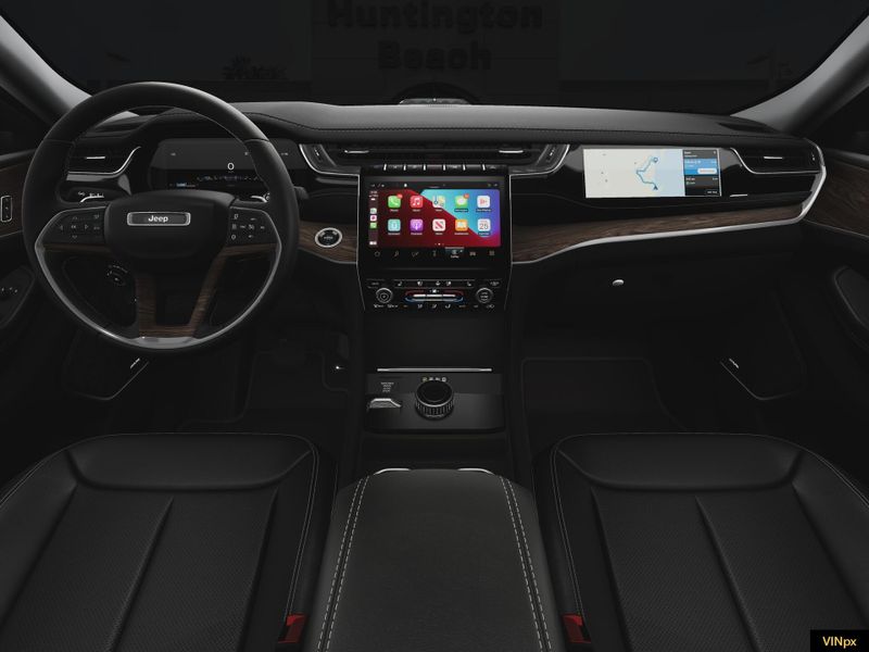 2023 Jeep Grand Cherokee 4xe Base 4x4 in a Bright White exterior color and Global Blackinterior. BEACH BLVD OF CARS beachblvdofcars.com 