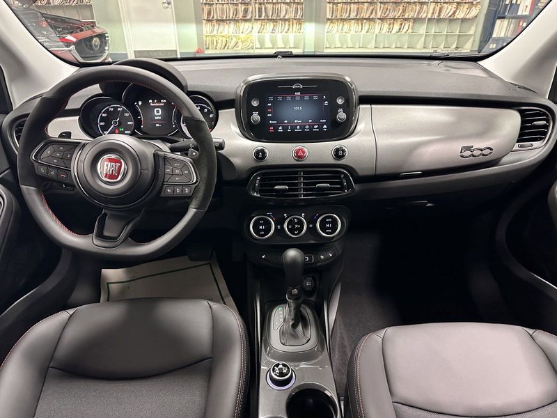 2023 Fiat 500x Sport Awd in a Grigio Moda (Graphite Gray Metallic) exterior color. Schmelz Countryside Alfa Romeo and Fiat (651) 968-0556 schmelzfiat.com 