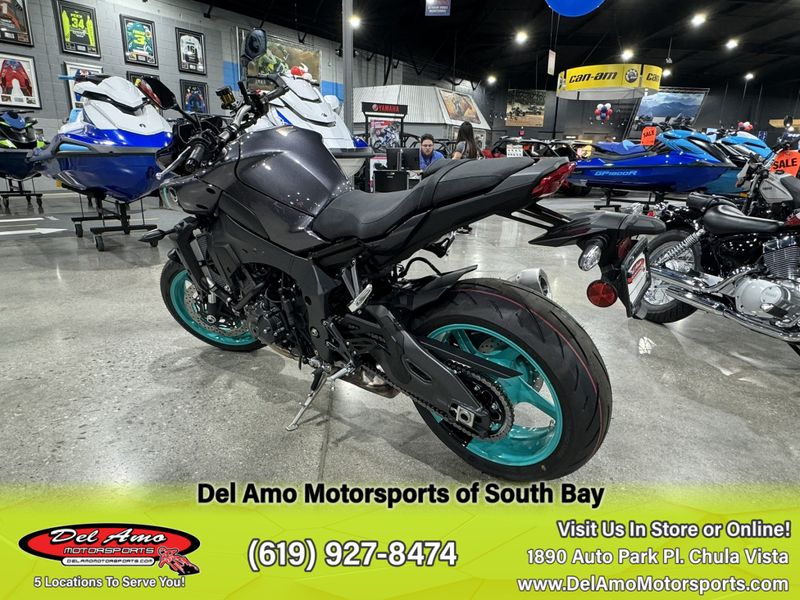 2024 Yamaha MT10RCGY  in a MIDNIGHT CYAN exterior color. Del Amo Motorsports of South Bay (619) 547-1937 delamomotorsports.com 