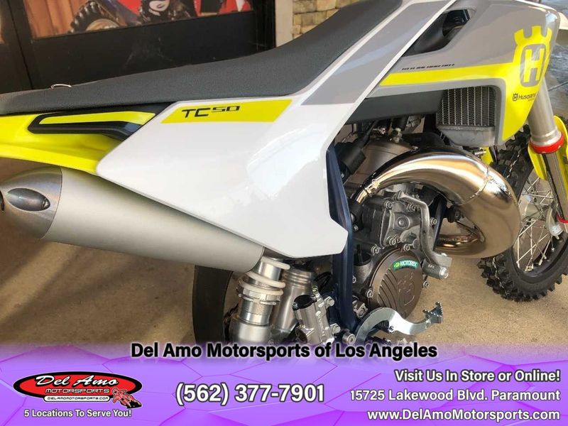 2024 HUSQVARNA TC 50  in a WHITE exterior color. Del Amo Motorsports of Los Angeles (562) 262-9181 delamomotorsports.com 