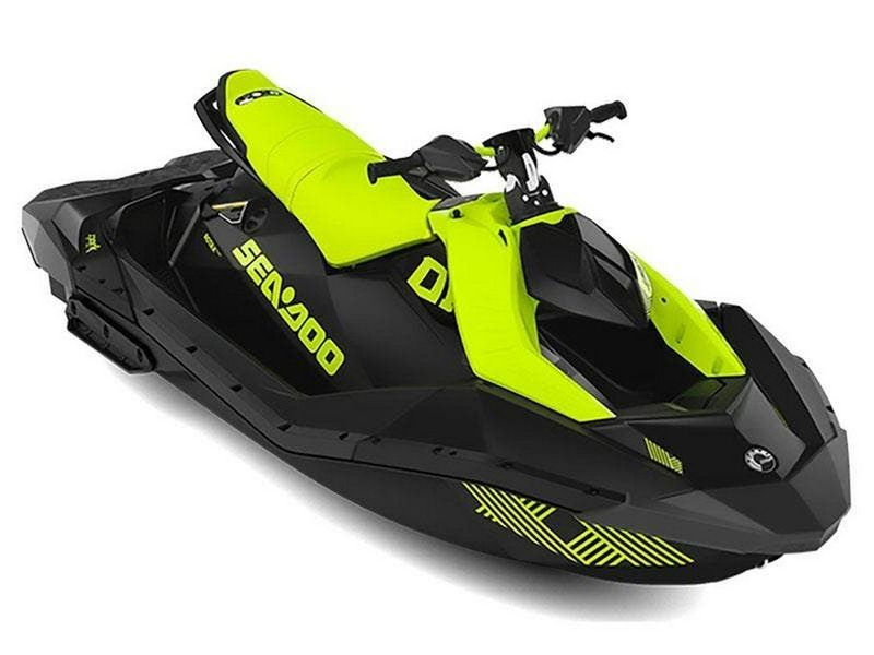 2023 Seadoo PWC SPARK TRIXX 90 GN 3UP IBR  in a Manta Green exterior color. Central Mass Powersports (978) 582-3533 centralmasspowersports.com 