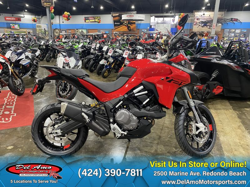 2023 Ducati MULTISTRADA V2 S  in a RED exterior color. Del Amo Motorsports of Redondo Beach (424) 304-1660 delamomotorsports.com 