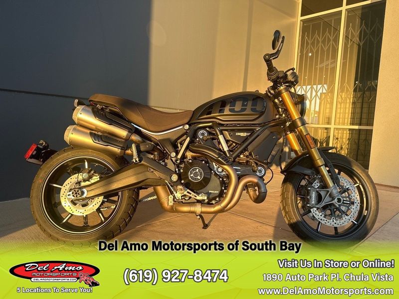 2023 Ducati SCRAMBLER 1100 SPORT PRO  in a MATT BLACK exterior color. Del Amo Motorsports of South Bay (619) 547-1937 delamomotorsports.com 