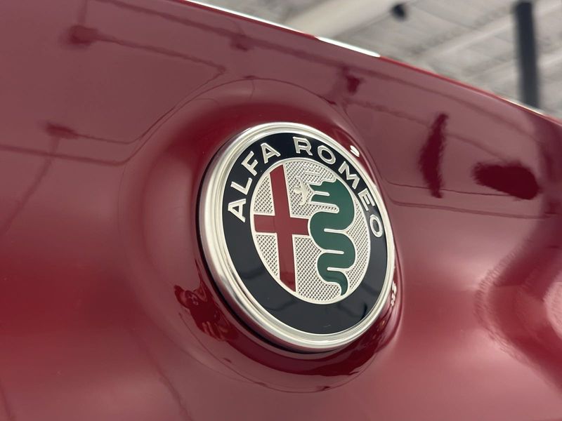 2024 Alfa Romeo Giulia Veloce Awd in a Alfa Rosso (Red) exterior color and Black Heated Sport Leatherinterior. Schmelz Countryside Alfa Romeo (651) 867-3222 schmelzalfaromeo.com 