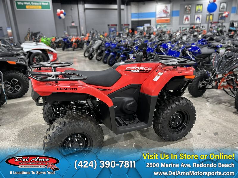 2024 CFMOTO CF400AU-6S  in a ROCKET RED exterior color. Del Amo Motorsports of Redondo Beach (424) 304-1660 delamomotorsports.com 