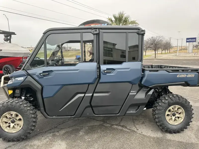 New 2025 Can-Am DEFENDER MAX LIMITED CAB HD10 DUSTY NAVY Image 6