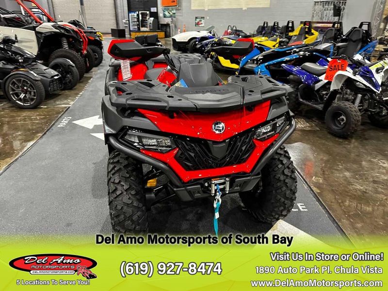 2024 CFMOTO CF600AU-3SA  in a MAGMA RED exterior color. Del Amo Motorsports of South Bay (619) 547-1937 delamomotorsports.com 