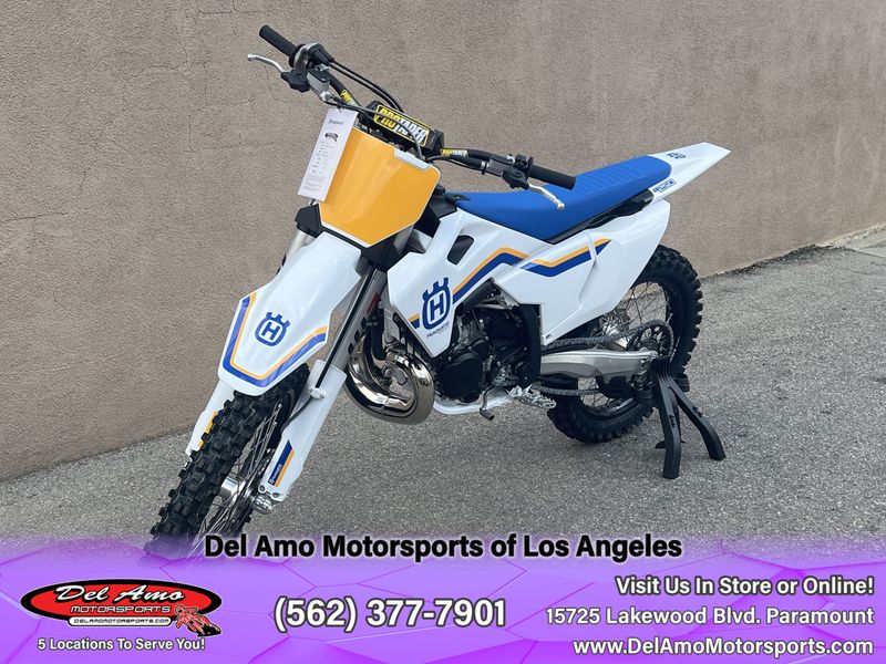 2023 HUSQVARNA TC 250 HERITAGE  in a WHITE exterior color. Del Amo Motorsports of Los Angeles (562) 262-9181 delamomotorsports.com 