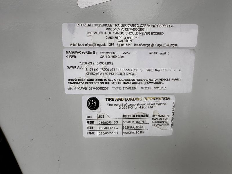 Used 2021 WINNEBAGO 3134RL Image 30