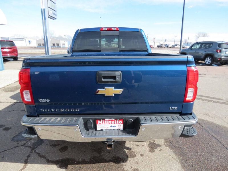 2018 Chevrolet Silverado 1500 LTZ 4x4 4dr Crew Cab 5.8 ft. SB in a Blue exterior color and Grayinterior. Militello Motors ​507-200-4344 militellomotors.net 