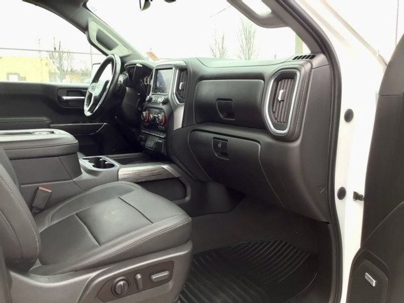 2022 Chevrolet Silverado 1500 LTD LTZ in a Summit White exterior color and Jet Blackinterior. Matthews Chrysler Dodge Jeep Ram 918-276-8729 cyclespecialties.com 