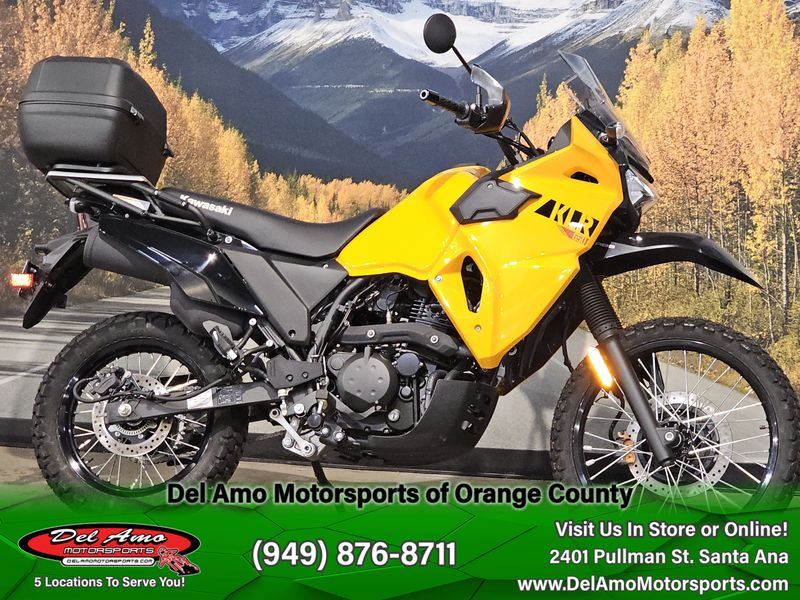 2023 Kawasaki KL650JPFNN  in a YELLOW exterior color. Del Amo Motorsports of Orange County (949) 416-2102 delamomotorsports.com 