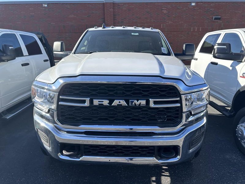 2024 RAM 5500 Chassis Cab Tradesman in a Bright White Clear Coat exterior color and Diesel Gray/Blackinterior. Gupton Motors Inc 615-384-2886 guptonmotors.com 