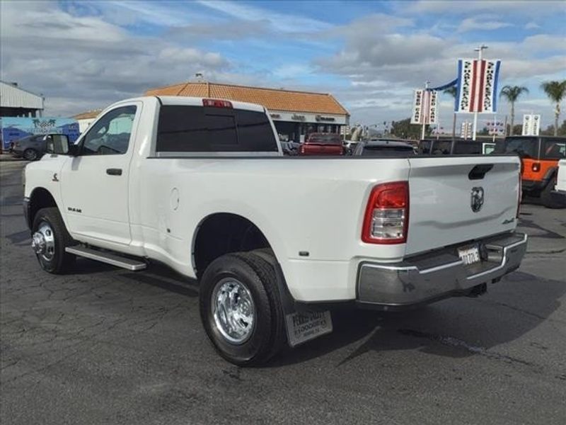 2022 RAM 3500 Tradesman in a Bright White Clear Coat exterior color and Blackinterior. Perris Valley Kia 951-657-6100 perrisvalleykia.com 