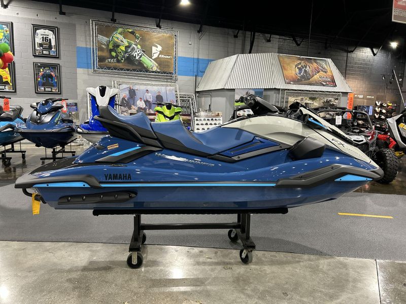 2025 Yamaha FX LIMITED SVHO  in a DEEPWATER BLUE exterior color. Del Amo Motorsports of Redondo Beach (424) 390-7811 delamomotorsports.com 