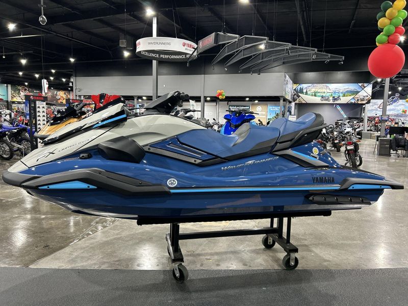 2025 Yamaha FX LIMITED SVHO  in a DEEPWATER BLUE exterior color. Del Amo Motorsports of Redondo Beach (424) 390-7811 delamomotorsports.com 