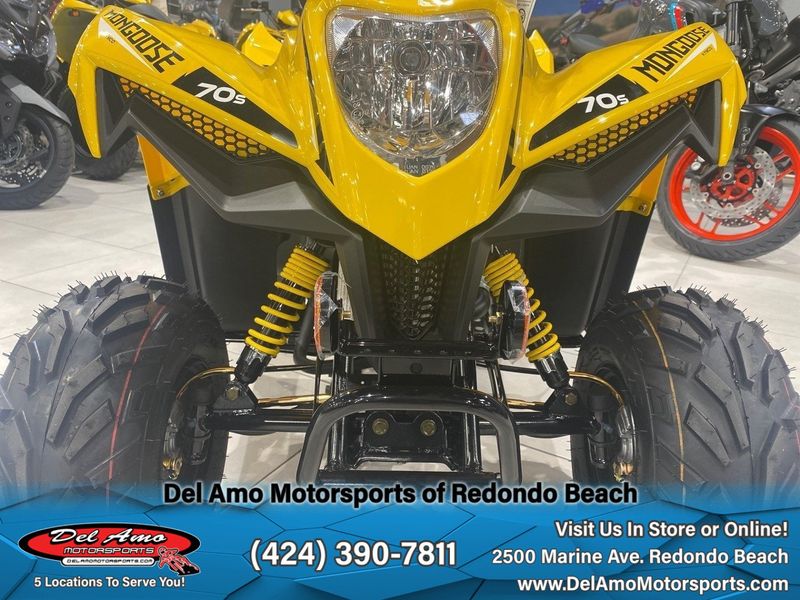 2021 KYMCO MONGOOSE 70S  in a YELLOW exterior color. Del Amo Motorsports of Redondo Beach (424) 304-1660 delamomotorsports.com 