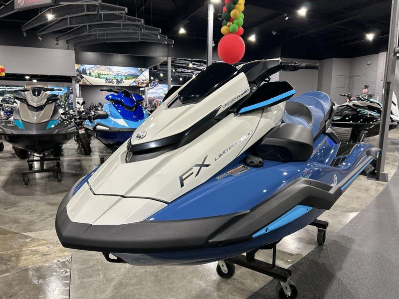 2025 Yamaha FX LIMITED SVHO  in a DEEPWATER BLUE exterior color. Del Amo Motorsports of Redondo Beach (424) 390-7811 delamomotorsports.com 
