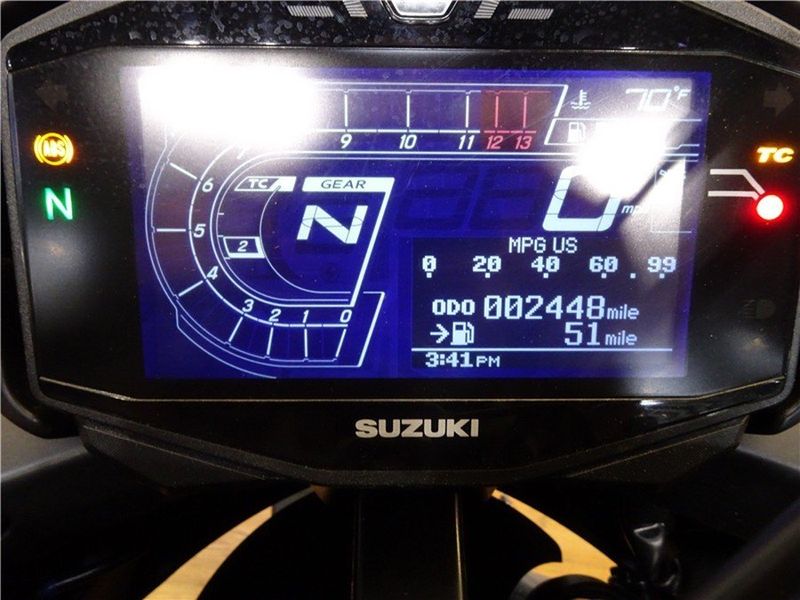 2020 Suzuki Katana in a Black exterior color. New England Powersports 978 338-8990 pixelmotiondemo.com 