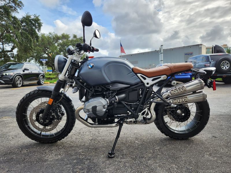 2019 BMW R nineT Scrambler  in a GREY exterior color. BMW Motorcycles of Miami 786-845-0052 motorcyclesofmiami.com 