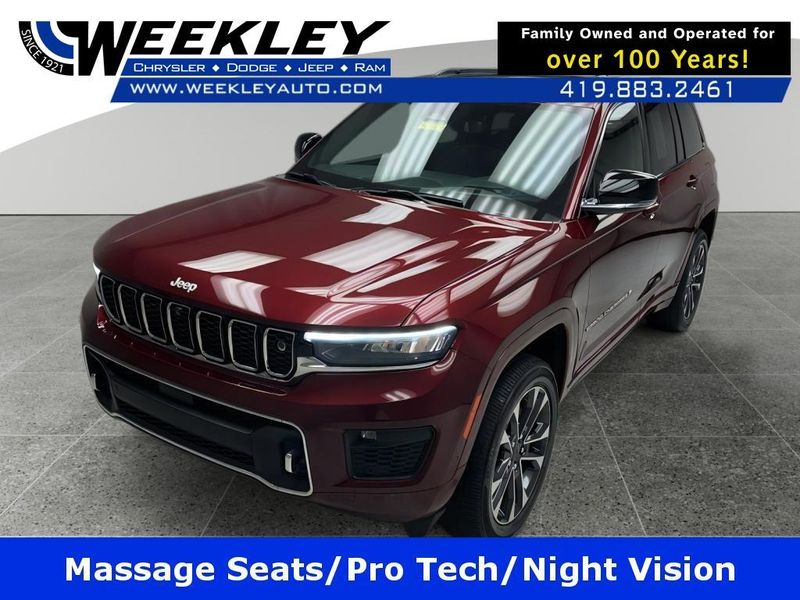 Velvet Red Pearl Coat Grand Cherokee Overland at Weekley CDJR Butler OH