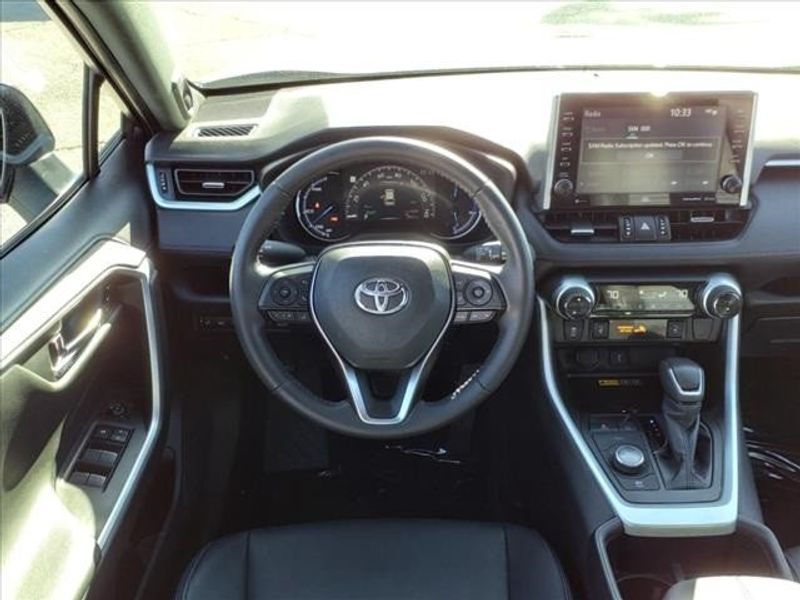 2022 Toyota RAV4 Hybrid XSE in a Gray exterior color and Blackinterior. Perris Valley Auto Center 951-657-6100 perrisvalleyautocenter.com 