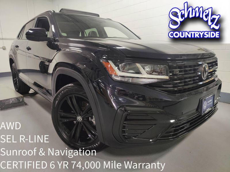Used 2023 Volkswagen Atlas Cross Sport SEL R-Line Black AWD w/Sunroof/NavImage 1