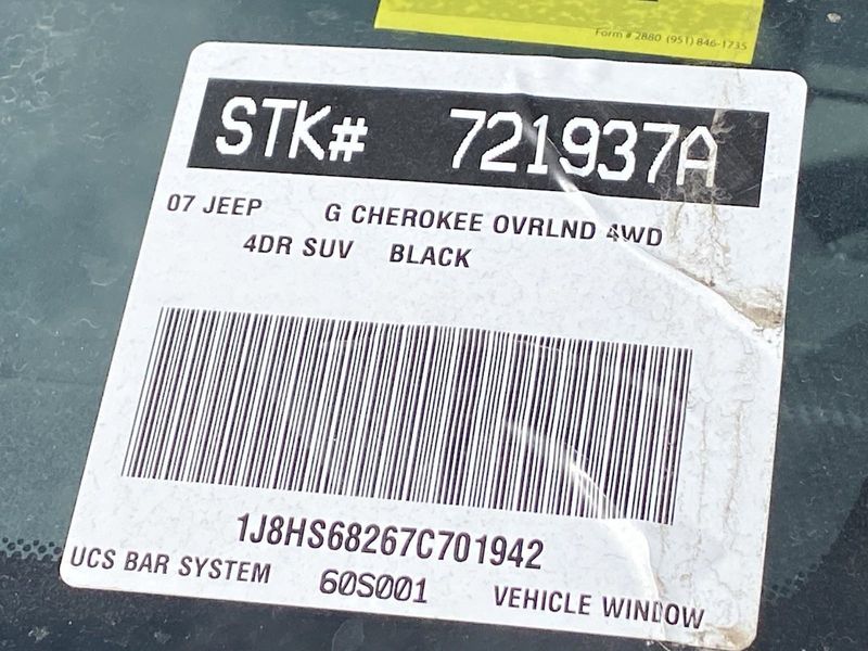 2007 Jeep Grand Cherokee OverlandImage 8