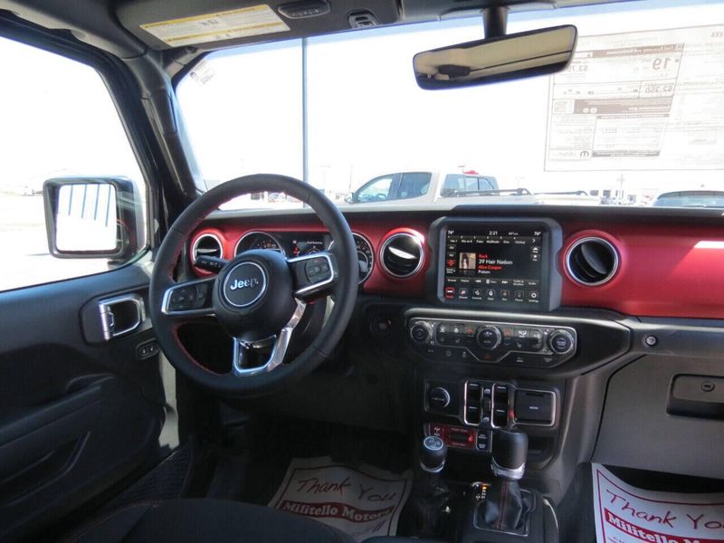 2023 Jeep Gladiator Rubicon 4x4 in a Black Clear Coat exterior color and Blackinterior. Militello Motors ​507-200-4344 militellomotors.net 