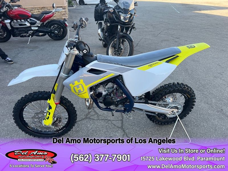 2023 HUSQVARNA TC 85 17/14  in a WHITE exterior color. Del Amo Motorsports of Los Angeles (562) 262-9181 delamomotorsports.com 