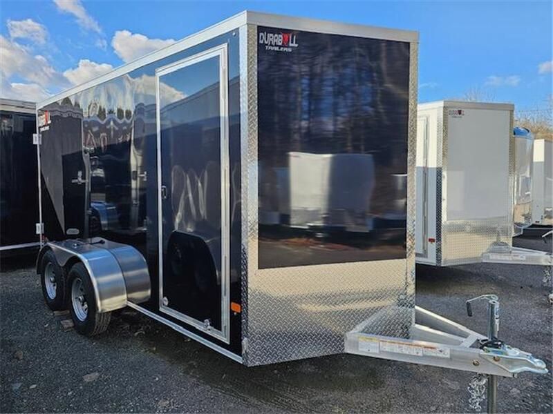 2024 Durabull Trailers DBSS 7X14 TA  in a Black exterior color. Plaistow Powersports (603) 819-4400 plaistowpowersports.com 