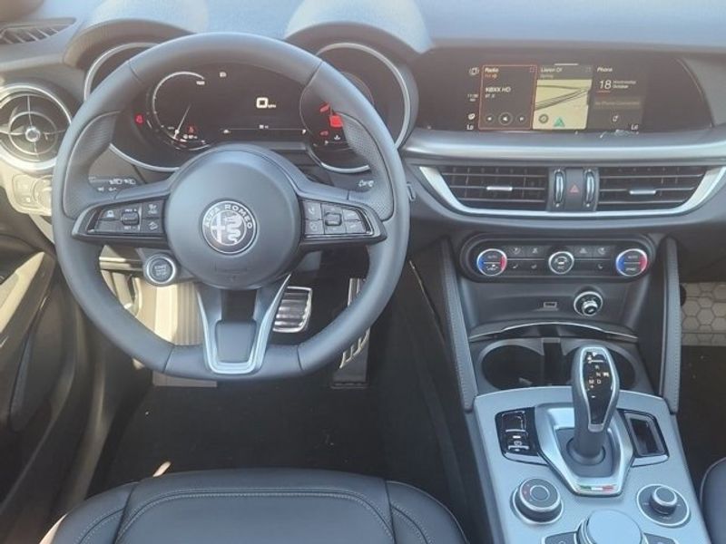 2024 Alfa Romeo Stelvio Ti Awd in a Alfa Rosso (Red) exterior color and Blackinterior. Northside Alfa Romeo of Houston 281-475-4549 alfaromeousaofnorthhouston.com 