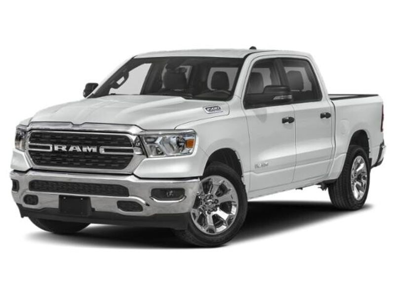 2024 RAM 1500 Big Horn Lone Star in a Bright White Clear Coat exterior color and Blackinterior. McPeek