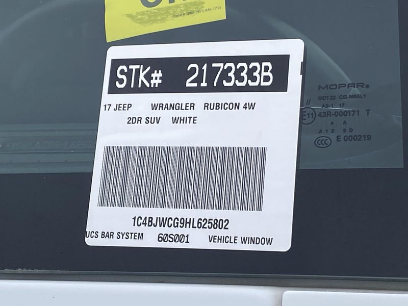 2017 Jeep Wrangler JK Rubicon ReconImage 32