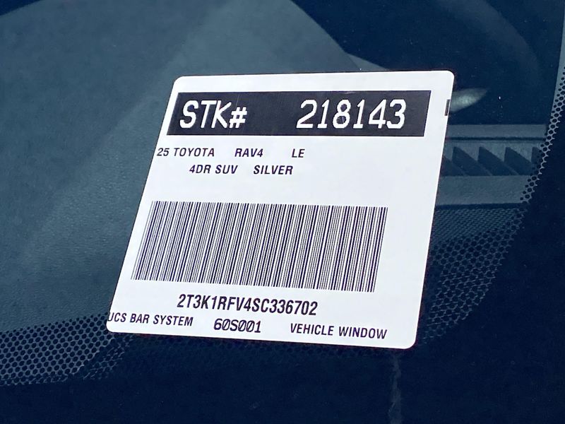 New 2025 Toyota RAV4 LEImage 20