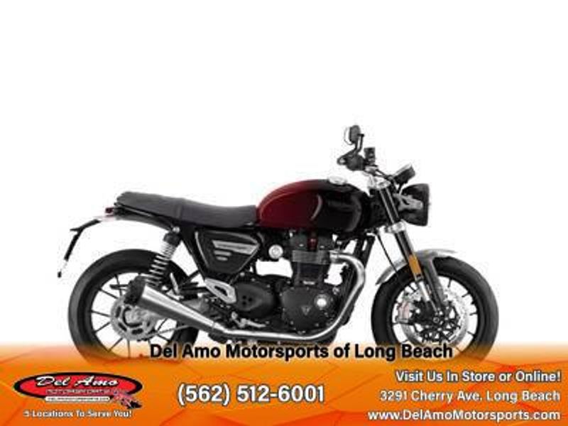 2024 Triumph SPEED TWIN 1200  in a CARNIVAL RED/STORM GREY exterior color. Del Amo Motorsports of Long Beach (562) 362-3160 delamomotorsports.com 