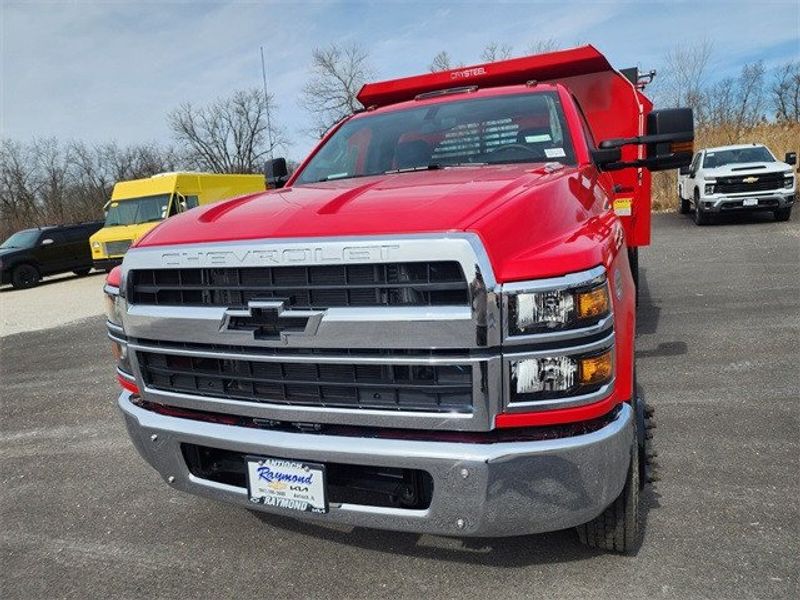 2023 Chevrolet Silverado 4500HD Work Truck in a Red exterior color and Dark Ash Seats With Jet Black Interior Accentsinterior. Raymond Auto Group 888-703-9950 raymonddeals.com 