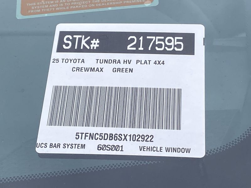 2025 Toyota Tundra Platinum HybridImage 22