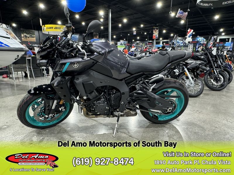 2024 Yamaha MT10RCGY  in a MIDNIGHT CYAN exterior color. Del Amo Motorsports of South Bay (619) 547-1937 delamomotorsports.com 